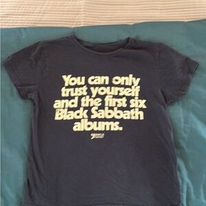 Womens Black Sabbath Graphic T-Shirt small you can only trust yourself and the